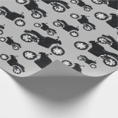 Motorradmuster Geschenkpapier (Ecke)