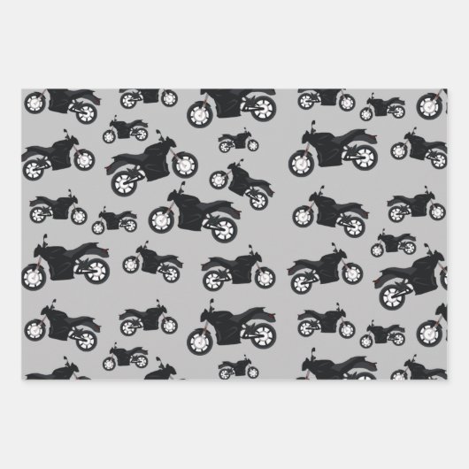 Motorradmuster Geschenkpapier Set (Vorderseite 3)