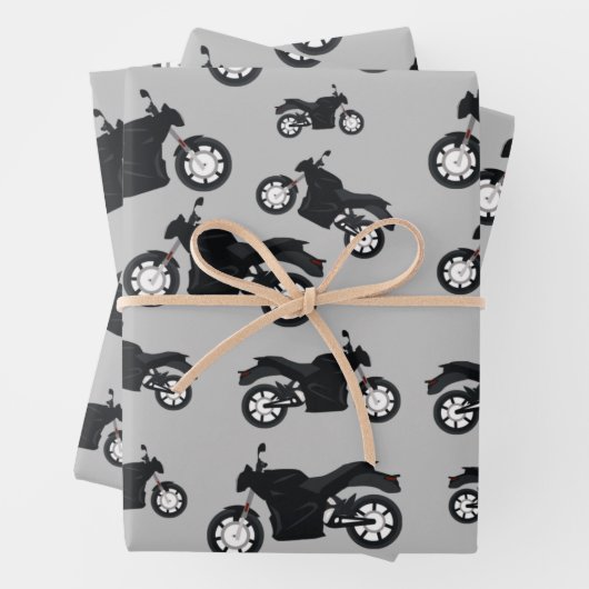 Motorradmuster Geschenkpapier Set (Beispiel)