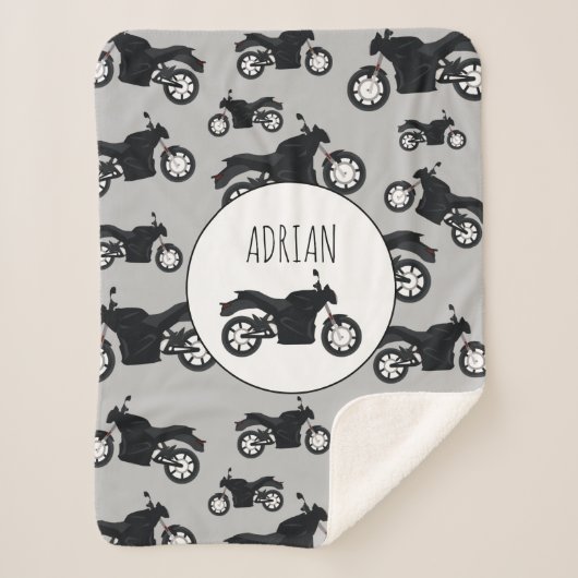 Motorradmuster - Kundenspezifischer Name Sherpadecke (Vorderseite)