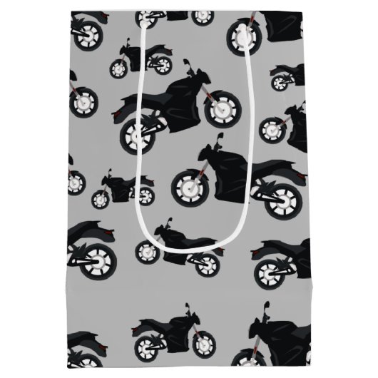 Motorradmuster Mittlere Geschenktüte (Rückseite)