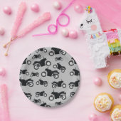 Motorradmuster Pappteller (Party)