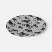 Motorradmuster Pappteller (Schrägansicht)