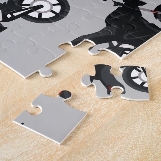 Motorradmuster Puzzle (Seite)