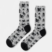 Motorradmuster Socken (Linkes Detail)