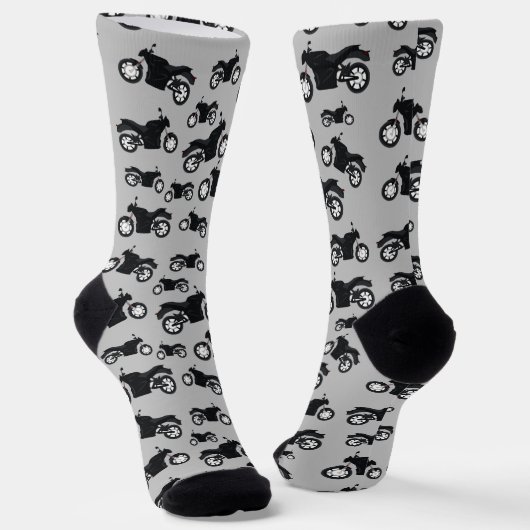 Motorradmuster Socken (Gewinkelt)