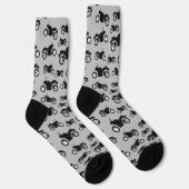 Motorradmuster Socken (Rechts)