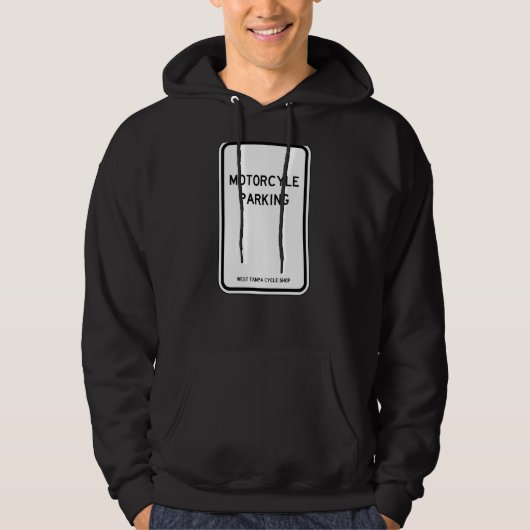Motorradparkplatz Hoodie (Vorderseite)