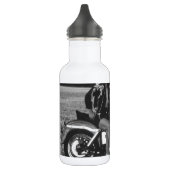 Motorradpinup-Mädchen Trinkflasche (Links)