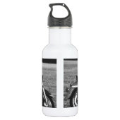 Motorradpinup-Mädchen Trinkflasche (Rückseite)