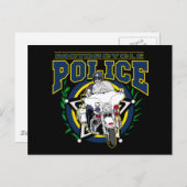 Motorradpolizei Postkarte (Vorne/Hinten)