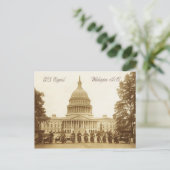 Motorradpolizisten an der US-Hauptstadt Postkarte (Stehend Vorderseite)