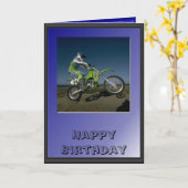 Motorradreiter Karte (Gelbe Blume)