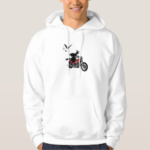 Motorradreithexe-Shirts Hoodie