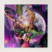 Motorradrenn-Drache Puzzle (Horizontal)