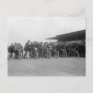 Motorradrennen, 1915 postkarte
