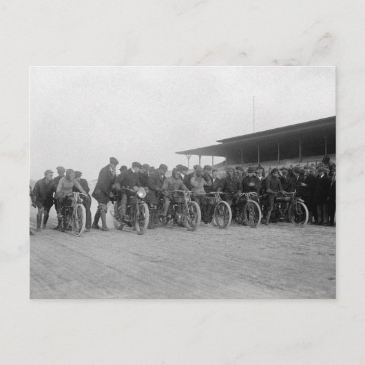 Motorradrennen, 1915 postkarte (Vorderseite)