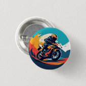 Motorradrennen Button (Vorne & Hinten)