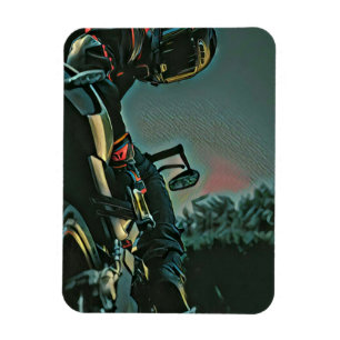 Motorradrennen Magnet