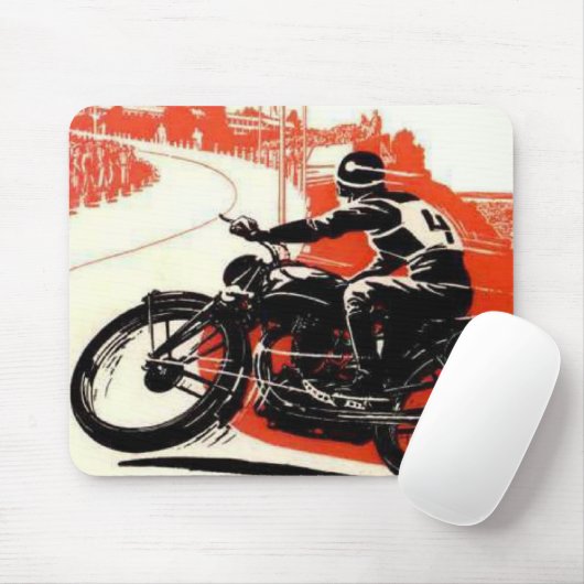 Motorradrennen Mousepad (Mit Mouse)