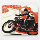 Motorradrennen Mousepad (Vorne)