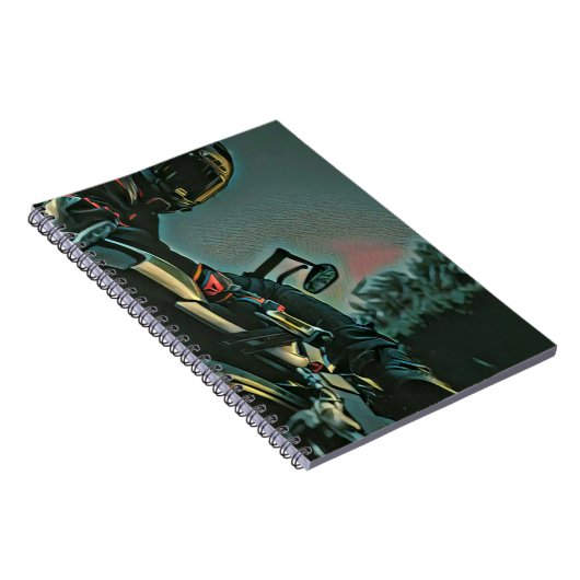 Motorradrennen Notizblock (Rechte Seite)