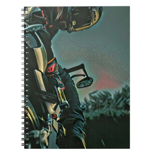 Motorradrennen Notizblock (Vorderseite)