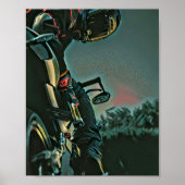 Motorradrennen Poster (Vorne)