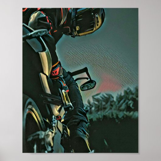 Motorradrennen Poster (Vorne)