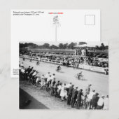 Motorradrennen Postkarte (Vorne/Hinten)