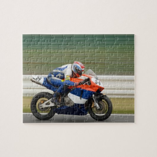 Motorradrennen Puzzle (Horizontal)