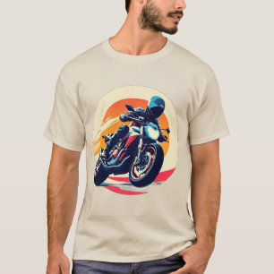 Motorradrennfahrer T-Shirt