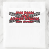 Motorradrennsport Rechteckiger Aufkleber (Tasche)