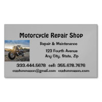 Motorradreparatur und Service-Shop-Visitenkarte