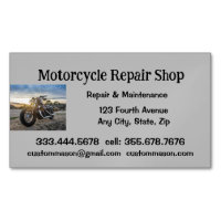 Motorradreparatur und Service-Shop-Visitenkarte