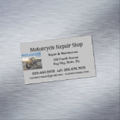 Motorradreparatur und Service-Shop-Visitenkarte Magnetische Visitenkarte (Beispiel)