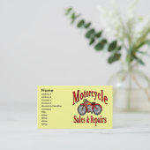 Motorradreparaturen, Visitenkarte (Stehend Vorderseite)