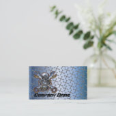 Motorradreparaturkarte Visitenkarte (Stehend Vorderseite)