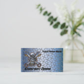 Motorradreparaturkarte Visitenkarte (Stehend Vorderseite)