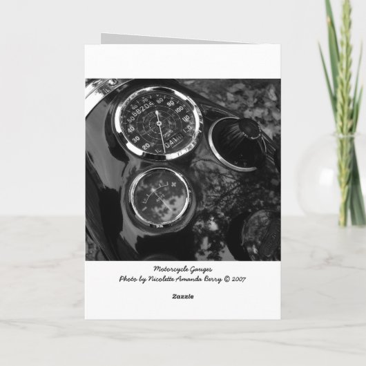 Motorradsäge - Geburtstag Karte (Rückseite)