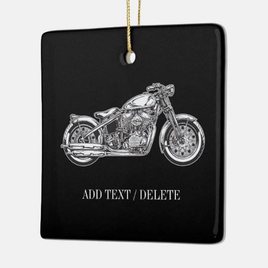 Motorradschmuck Keramikornament (Links)