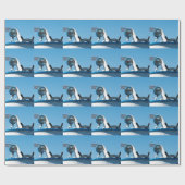 Motorradsegler Geschenkpapier (Flach)