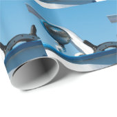 Motorradsegler Geschenkpapier (Rolleneckpunkt)