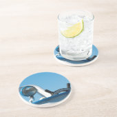 Motorradsegler Untersetzer (Seite)