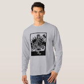 Motorradskelett T-Shirt (Vorne ganz)