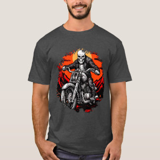 Motorradskelett T-Shirt