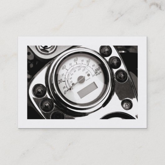 Motorradspeedometer (grenzt) visitenkarte (Vorderseite)