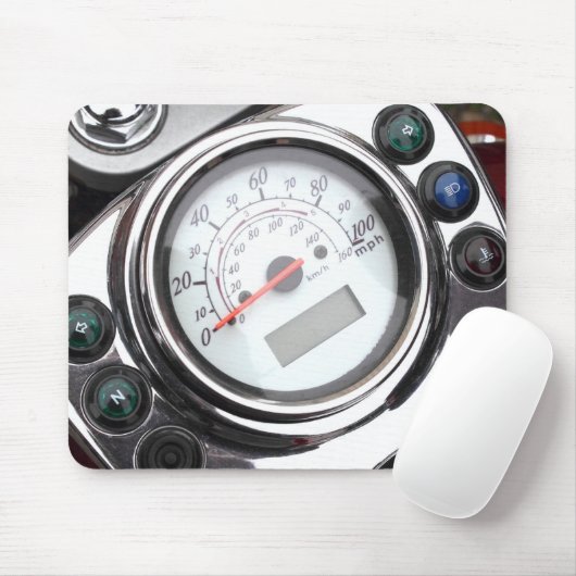 Motorradspeedometer Mousepad (Mit Mouse)