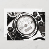 Motorradspeedometer Postkarte (Vorne/Hinten)