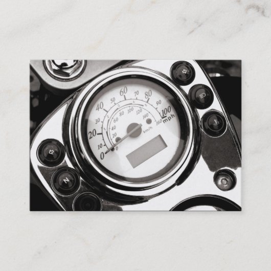 Motorradspeedometer Visitenkarte (Vorderseite)